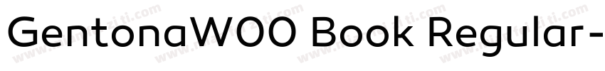 GentonaW00 Book Regular字体转换